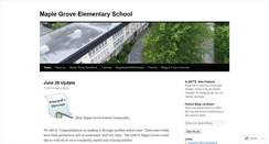 Desktop Screenshot of maplegroveschool.net