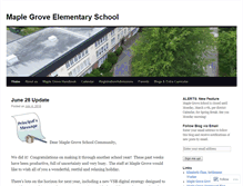 Tablet Screenshot of maplegroveschool.net